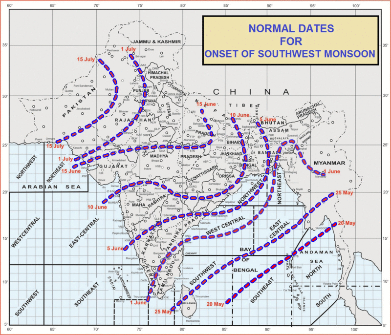 Southwest Monsoon Advances Over Nicobar Islands & Parts Of Andaman Islands  Along With Parts Of Andaman Sea & Southeast Bay Of Bengal On 16th May 2015  » 