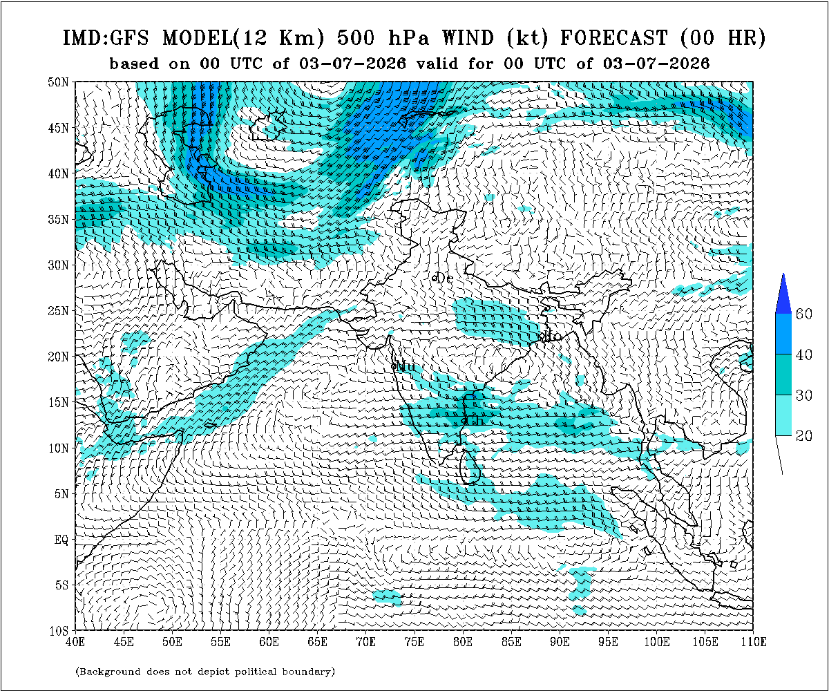 Shear zone 500 hPa